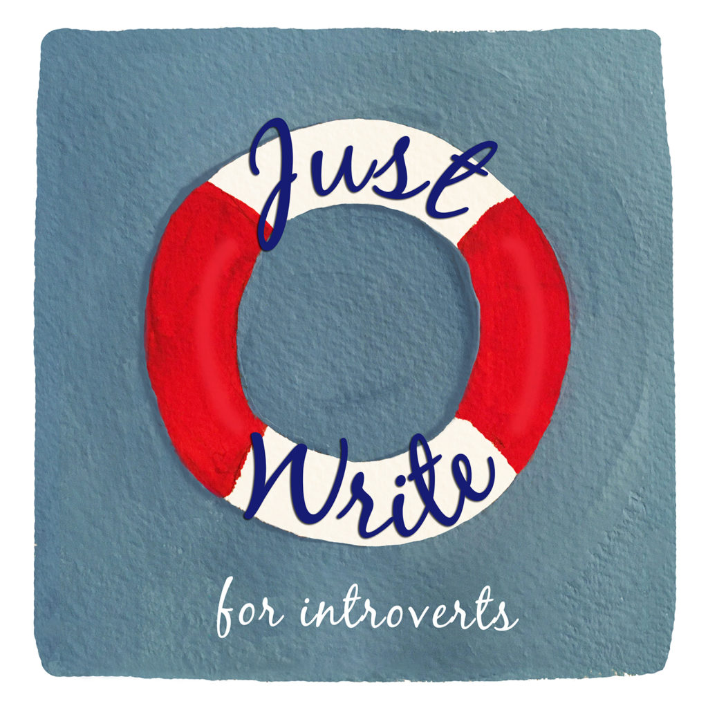 Just Write for introverts podcast logo